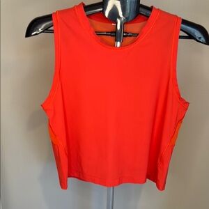 Athleta - Vibrant Orange Sleeveless Top with Mesh back